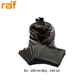 RAF - RAF(DOĞA) ÇÖP TORBASI 100 CM*150CM 600 GR SİYAH HANTAL 10'LU