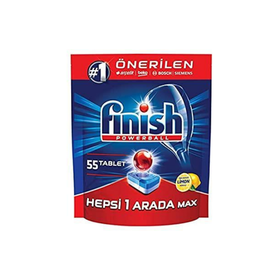 Finish - FINISH MAX IN ONE BULAŞIK MAKİNESİ TABLETİ LİMON 55'Lİ