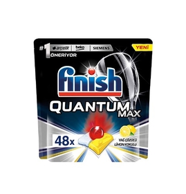 Finish - FINISH QUANTUM MAX BULAŞIK MAKİNESİ DETERJANI LİMON 48 KAPSÜL