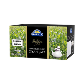Karali - KARALİ PREMİUM DEMLİK POŞET ÇAY BERGAMOTLU 3,2 GR*500'LÜ