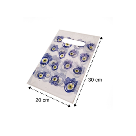Diğer - NAZAR BONCUKLU POŞET 20 CM*30 CM 100'LÜ