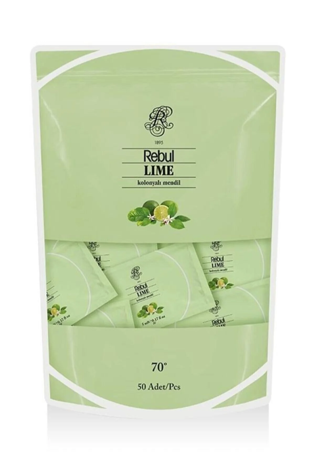 Rebul - REBUL LIME 50Lİ KOLONYALI MENDİL