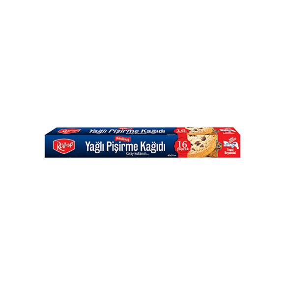 ROLL-UP SİLİKONLU KESİLMİŞ PİŞİRME KAĞIDI 37 CM X 42 CM