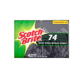 Scotch Brite - SCOTCH BRİTE KLASİK BULAŞIK SÜNGERİ YEŞİL 4'LÜ
