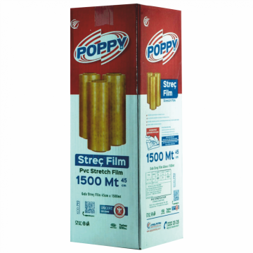 POPPY STRECH FİLM 8 MİCRON 45*1500 MT