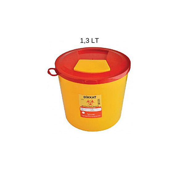 TIBBİ ATIK KOVASI 1,3 LT